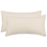 Diivanipadi 2 tk HOUTEN kreemjas 40 x 80 cm boucl&eacute;