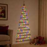 Rippuv j&otilde;ulupuu 210 cm 130 LED-i Mitmev&auml;rviline