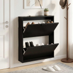 Kinga kapp VENRAY 70 x 17 x 82 cm Tehispuit Must