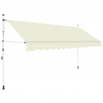 Kokkupandav varikatus, 350 cm, kreemjas