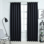Pimendavad kardinad konksudega 2 tk antratsiithall 140 x 245 cm