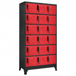 Lukustatav hoiukapp, antratsiithall, punane 90x40x180 cm teras
