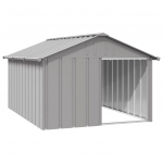 Koerakuut, hall, 116,5x153x81,5 cm, tsingitud teras