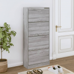 Jalatsikapp, hall sonoma tamm, 63 x 24 x 147 cm, tehispuit