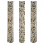 Ringikujulised gabioon taimelavad 3tk tsingitud teras &oslash;30x200cm