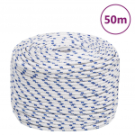 Paadik&ouml;is, valge, 8 mm, 50 m, pol&uuml;prop&uuml;leen