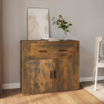 Puhvetkapp, suitsutatud tamm, 80 x 33 x 70 cm, tehispuit