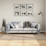 Vaip "huarte", l&uuml;hikese narmaga, pestav, liivakarva, 140x200 cm