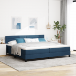 Box spring bed koos madratsiga sinine 200x200 cm kangas