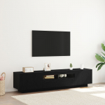 TV-KAPP LED-VALGUSTUSEGA MUSTAST TAMMEST, M&Otilde;&Otilde;DUD 180X35X40 CM, TEHISPUIT