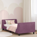 Laste voodiraam peatoega peaga Lilla 90 x 190 cm Samet