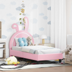 Kuni 3-aastase Voodiraam koos peatoega Roosa 70 x 140 cm PU