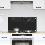 K&ouml;gi splashback must 80 x 40 cm karastatud klaas