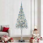 J&otilde;ulupuu koos 300 led-iga koos alusega valge 210 cm pe ja teras