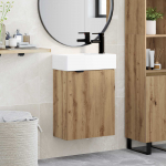 Vannitoa vanity &uuml;ksus koos segistiga Artisan tamm