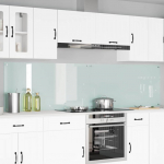 K&ouml;gi splashback 2 tk valge 120 x 60 cm karastatud klaas