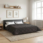 Talve tek Antratsiit 200 x 200 cm Mikrokiud ja Teddy villa