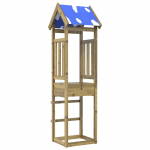 M&auml;ngutorni pruun 52.5 x 46.5 x 208 cm tugev immutatud puit