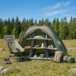 Hoidmeta telk katusega &otilde;huavaga Oliiviroheline 120 x 50 x 70 cm