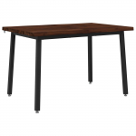 90 x 55 x 75 cm Tugev akatsiapuu Tumepruun ja Must Ristk&uuml;lik