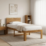 Voodiraam peatoega ROSTOCK naturaalne 80 x 200 cm