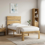 Voodiraam peatoega ROSTOCK valge 75 x 190 cm