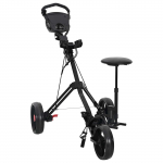 Golfik&auml;ru koos istmega Must 95 x 69 x 114 cm Raud
