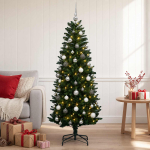 Tehis hingedega j&otilde;ulupuu koos kaunistustega 120 cm 150 LED-i