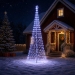 LED j&otilde;ulupuu 400 cm 450 LED-i Sinine Raud Must