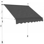 K&auml;sitsi kokkupandav varikatus, 150 cm, antratsiit