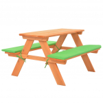 Laste piknikulaud pinkidega, 89 x 79 x 50 cm, kuusepuit