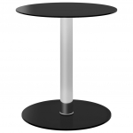 Diivanilaud, must, 40cm, karastatud klaas