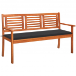 3-kohaline aiapink padjaga 150 cm, eukal&uuml;ptipuit