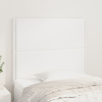 Voodipeatsid 2 tk, valge 80x5x78/88 cm kunstnahk