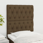 Voodipeatsid 2 tk, tumepruun, 80x7x78/88 cm, kangas