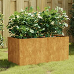 Taimekast, 80 x 40 x 40 cm, corten teras