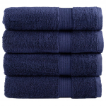 Premium-klassi k&auml;ter&auml;tikud SOLUND 4 tk tumesinised 50 x 100 cm 600 g/m&sup2;