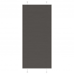 Plisseeritud ruloo must 90x200 cm kanga laius 89,4 cm pol&uuml;ester