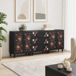 Ladustamiskapid 3 tk 180 x 33 x 75 cm Tugev mango puu