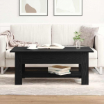 Kohvilaud must tamm 102 x 55 x 42 cm tehispuit
