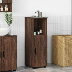 Vannitoa kapp pruun tamme 30 x 35 x 95 cm tehispuit & metall