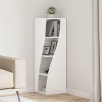 Nurgakapp kergelt l&auml;ikiv valge 32x32x102cm tehispuit