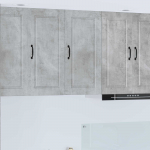 K&ouml;&ouml;gikapp riiuliga uksega betoonhall 40 x 31 x 80 cm tehispuit