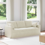 Diivan cream 198 x 78 x 80 cm samet