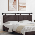 Rippuv voodipeats Triibuline Tume pruun 170 x 55 x 5 cm kangas