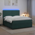 LED kastivoodiga madrats peaga Tumeroheline 180 x 200 cm Samet