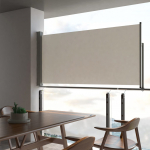Lahtit&otilde;mmatav terrassi k&uuml;lgsein, 120 x 300 cm, kreemjas