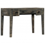 Kirjutuslaud, must, 110 x 50 x 75 cm, toekas mangopuit