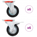 12 tk p&ouml;&ouml;rlevad rattad 100 mm