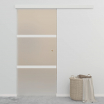 Liuguks, esg-klaas ja alumiinium, 90 x 205 cm, h&otilde;bedane